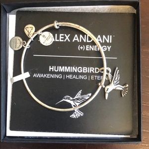 Alex and Ani Humminbird silver bracelet